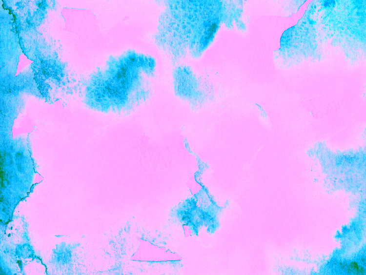 Blauw waterverf